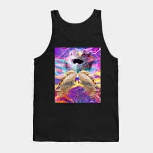 EDM Trippy Bearded Dragon Lizard Rave Tank Top